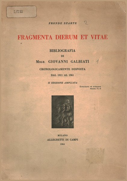 Fragmenta dierum et vitae