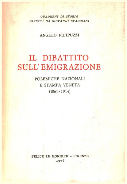 Il dibattito sull'emigrazione