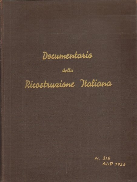 Documentario della ricostruzione italiana