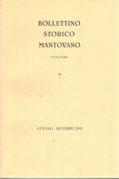 Bollettino storico mantovano. Nuova serie, n. 7