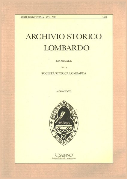 Archivio storico lombardo 2001