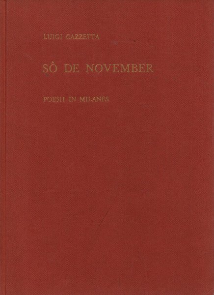 Sô de november. Poesii in Milanes