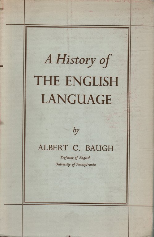 A History of the ENGLISH LANGUAGE