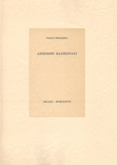 Aneddoti manzoniani