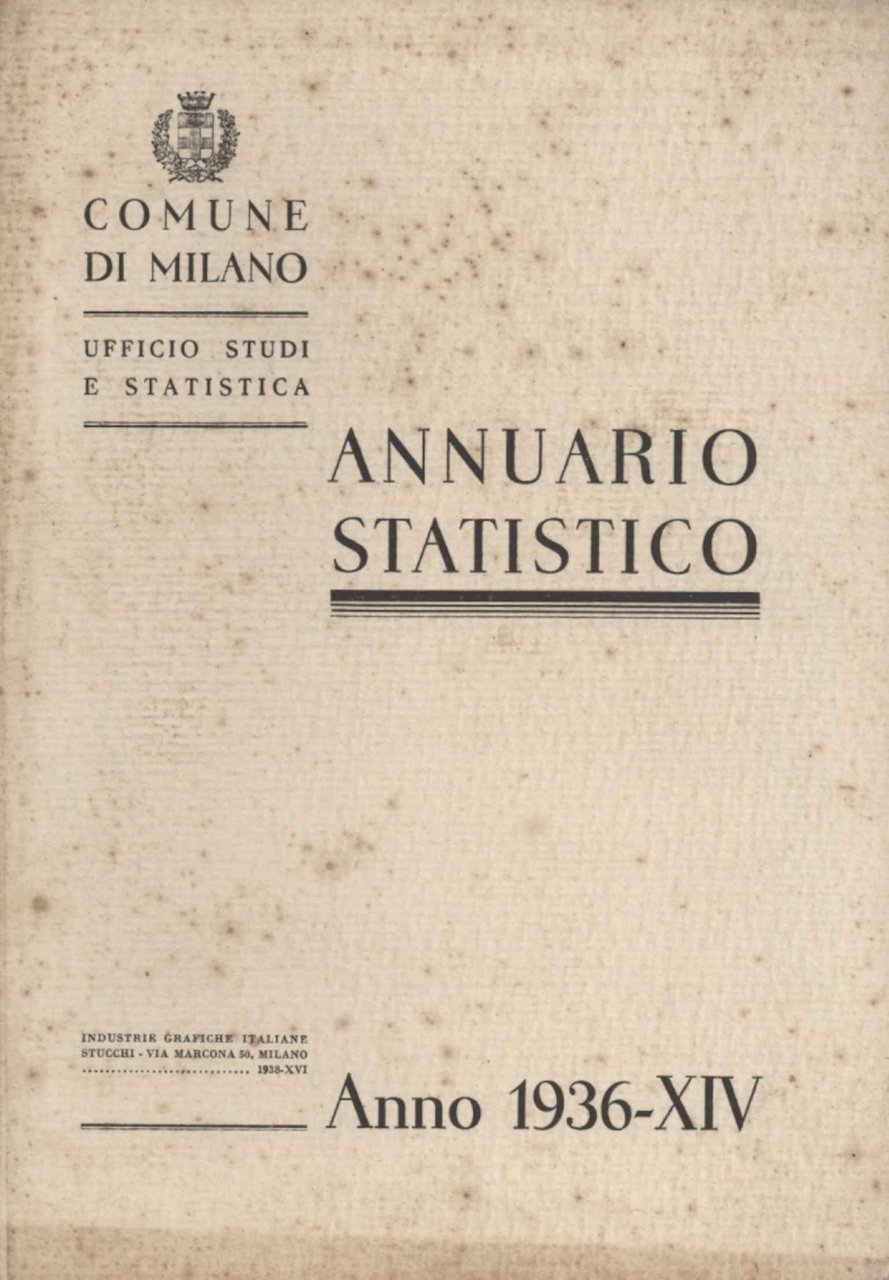 Annuario statistico. Anno 1936-XIV