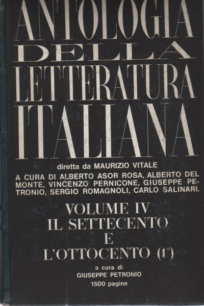 Antologia della letteratura italiana (vol.4)