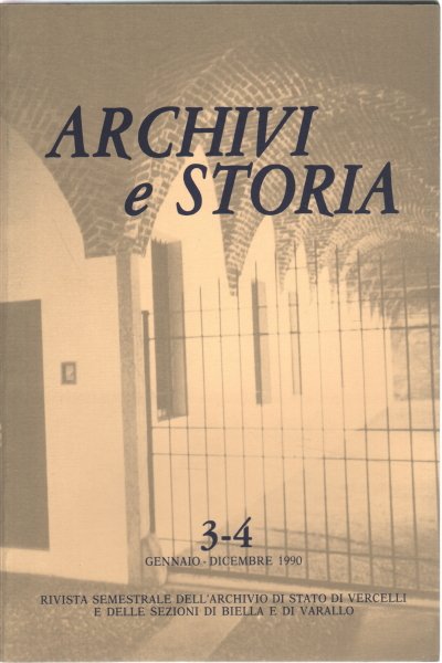 Archivi e Storia n.3-4 (dicembre 1990)