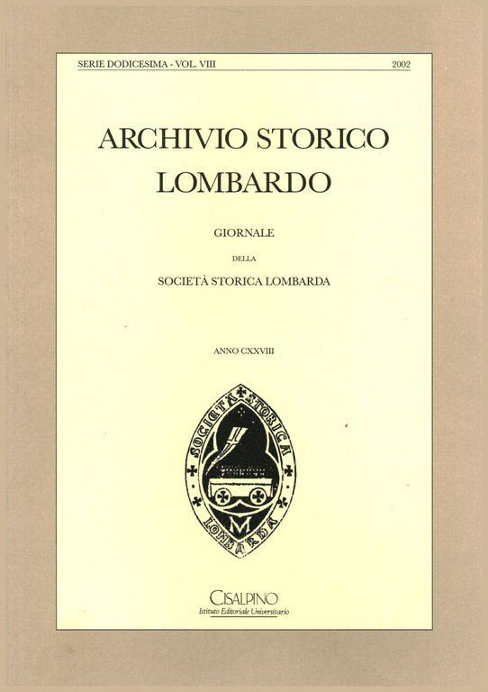 Archivio storico lombardo 2002