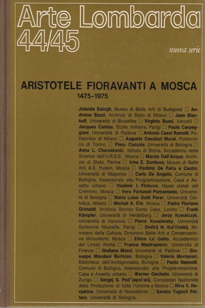Arte Lombarda 44/45, nuova serie, 1976