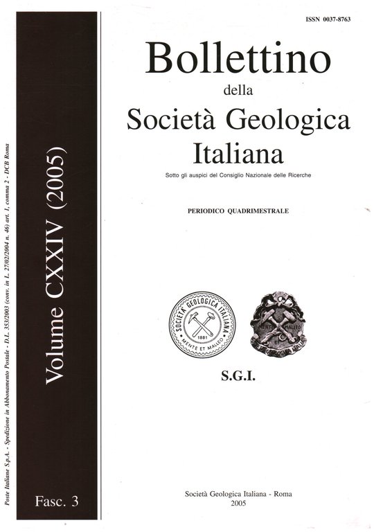 Bollettino della Società Geologica Italiana. Vol. 124 (2005) Fasc. 3