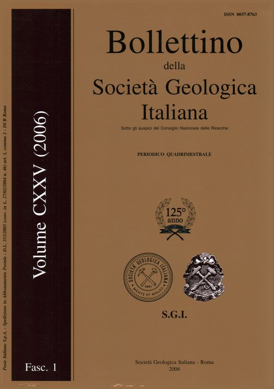 Bollettino della Società Geologica Italiana. Vol. 125 (2006) Fasc. 1