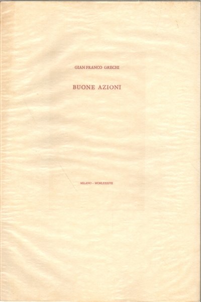 Buone azioni