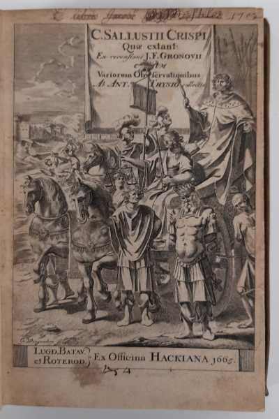 C. Sallustij Crispi Quæ extant ex recensione J.F. Gronovii. Cum …