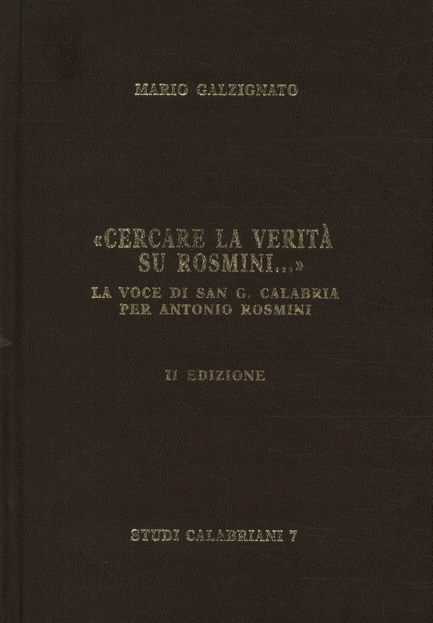 Cercare la verità su Rosmini.
