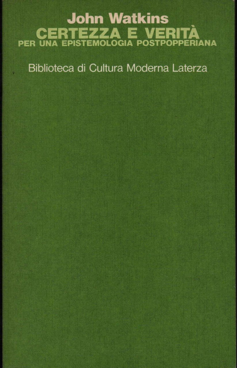 Certezza e verità