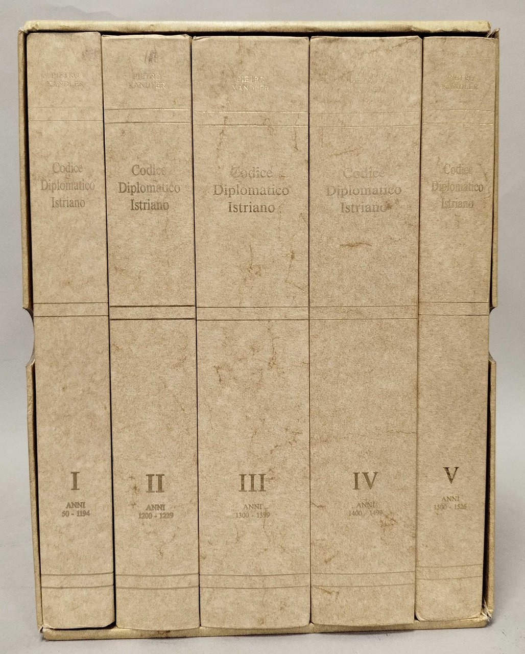 Codice Diplomatico Istriano (5 Volumi) | Immagine principale