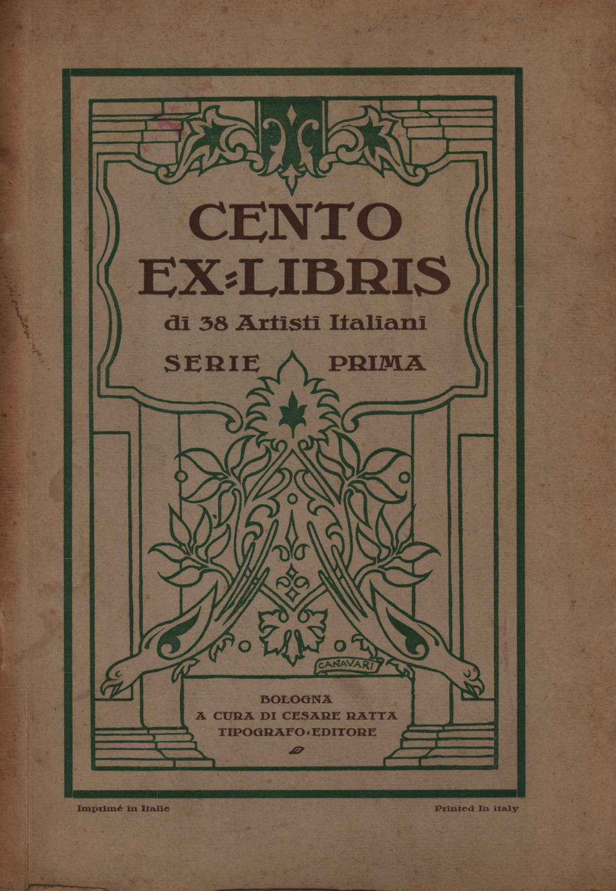 Collezione di ex-libris, partecipazioni, imprese, allegorie, marche, ecc. Serie I- …