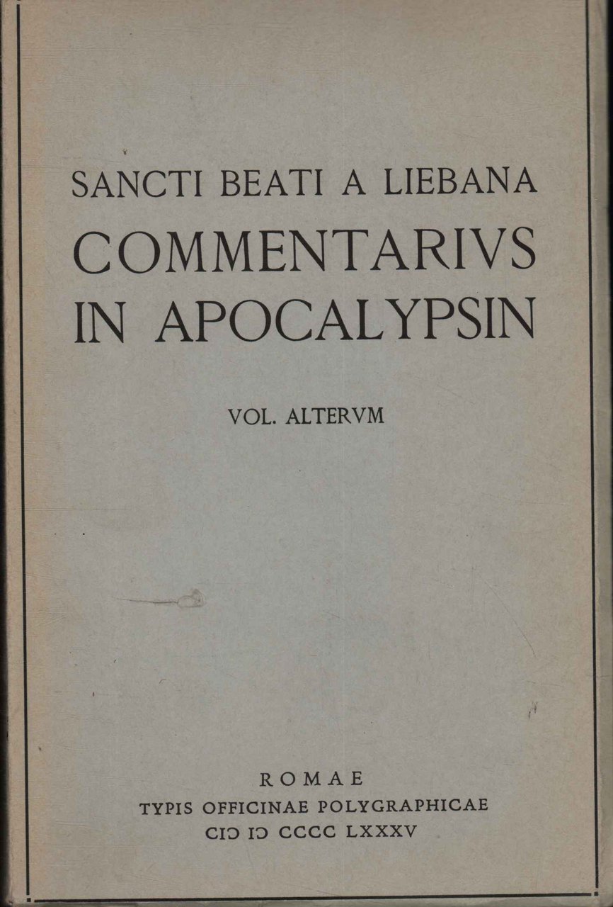 Commentarius in Apocalypsin (Vol. Alterum)