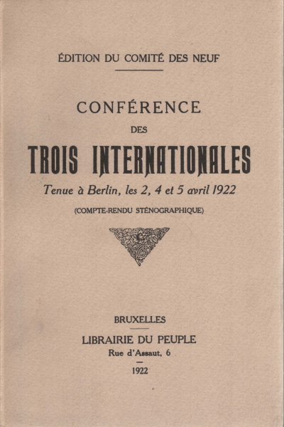 Conférence des trois Internationales