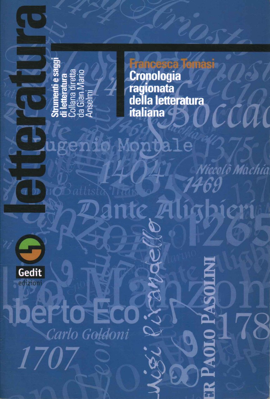 Cronologia ragionata della letteratura italiana