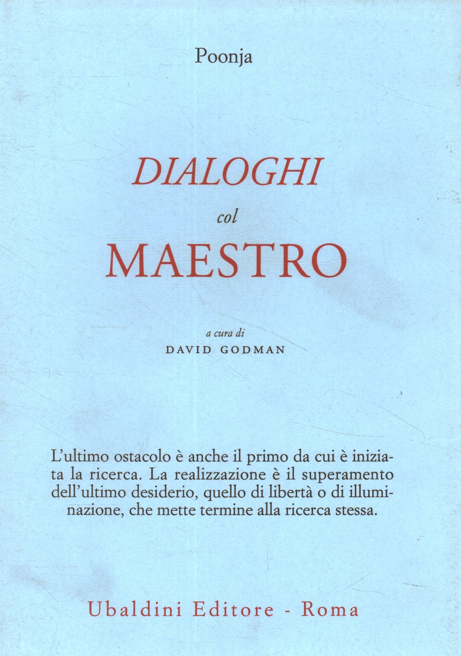 Dialoghi col maestro | Immagine principale