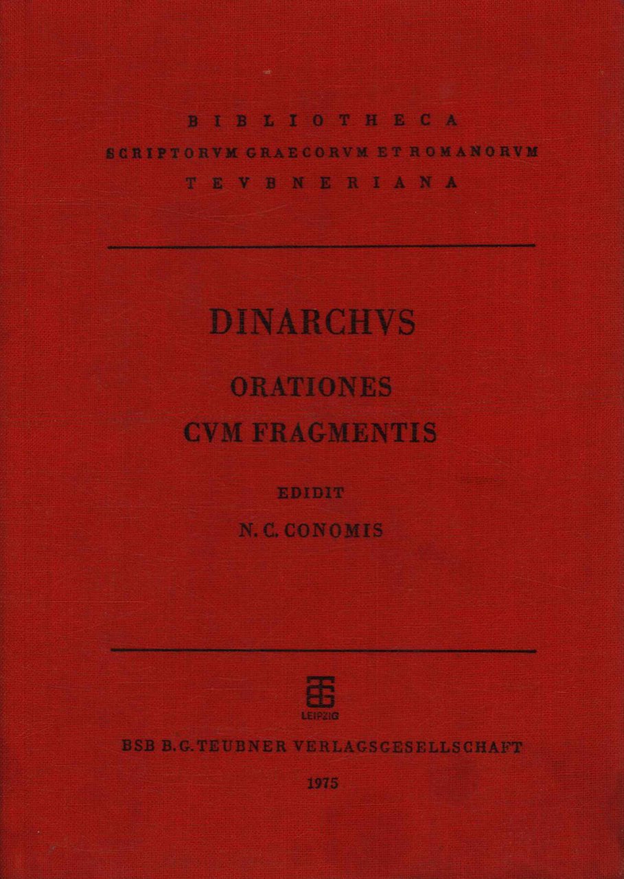 Dinarchi orationes cum fragmentis