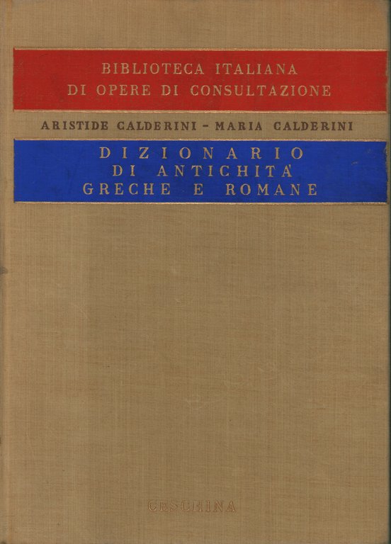 Dizionario di Antichità Greche e Romane