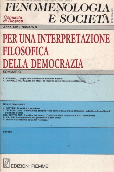 Fenomenologia e società. Periodico di filosofia - n. 3, 1991, … | Immagine Gallery 2