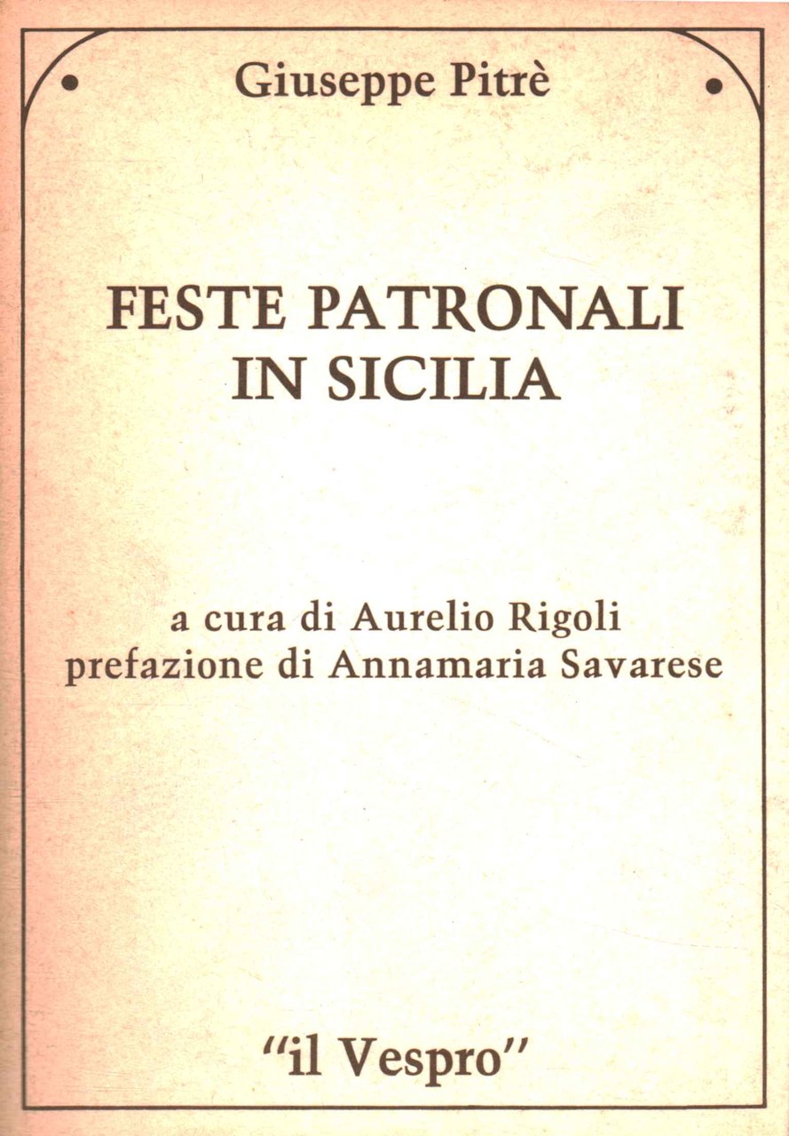 Feste patronali in Sicilia