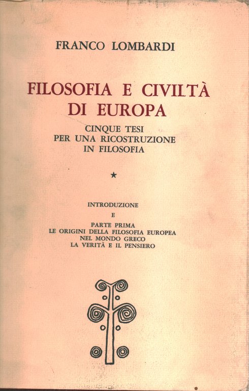 Filosofia e civiltà di Europa