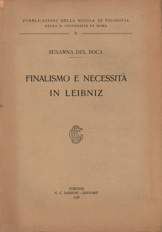 Finalismo e necessità in Leibniz