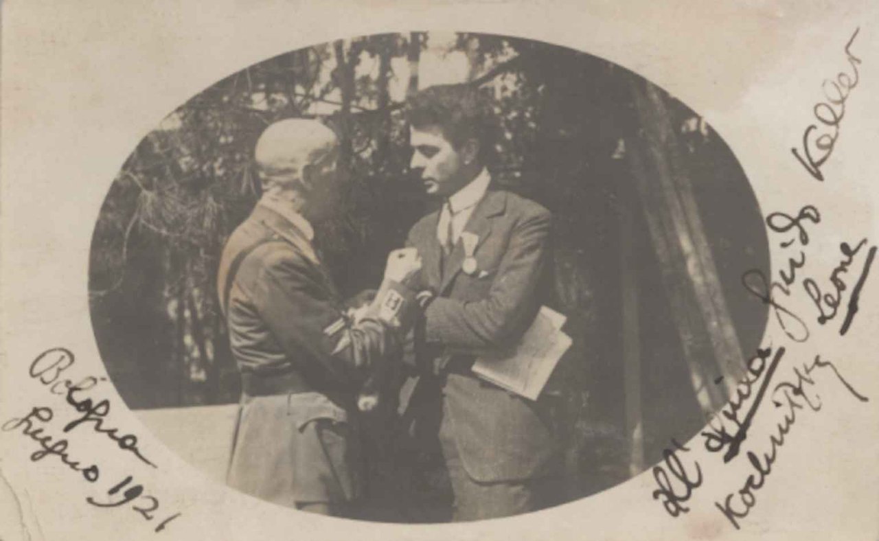 Fotografia con dedica di Leon Kochnitzky