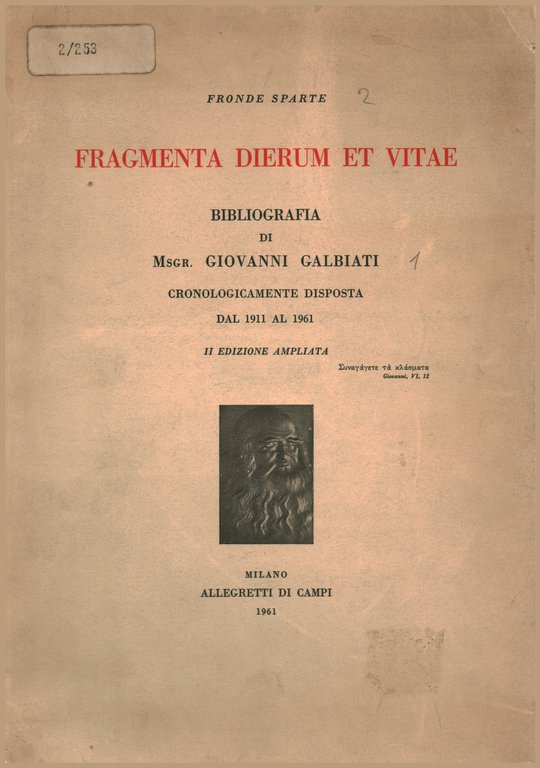 Fragmenta dierum et vitae