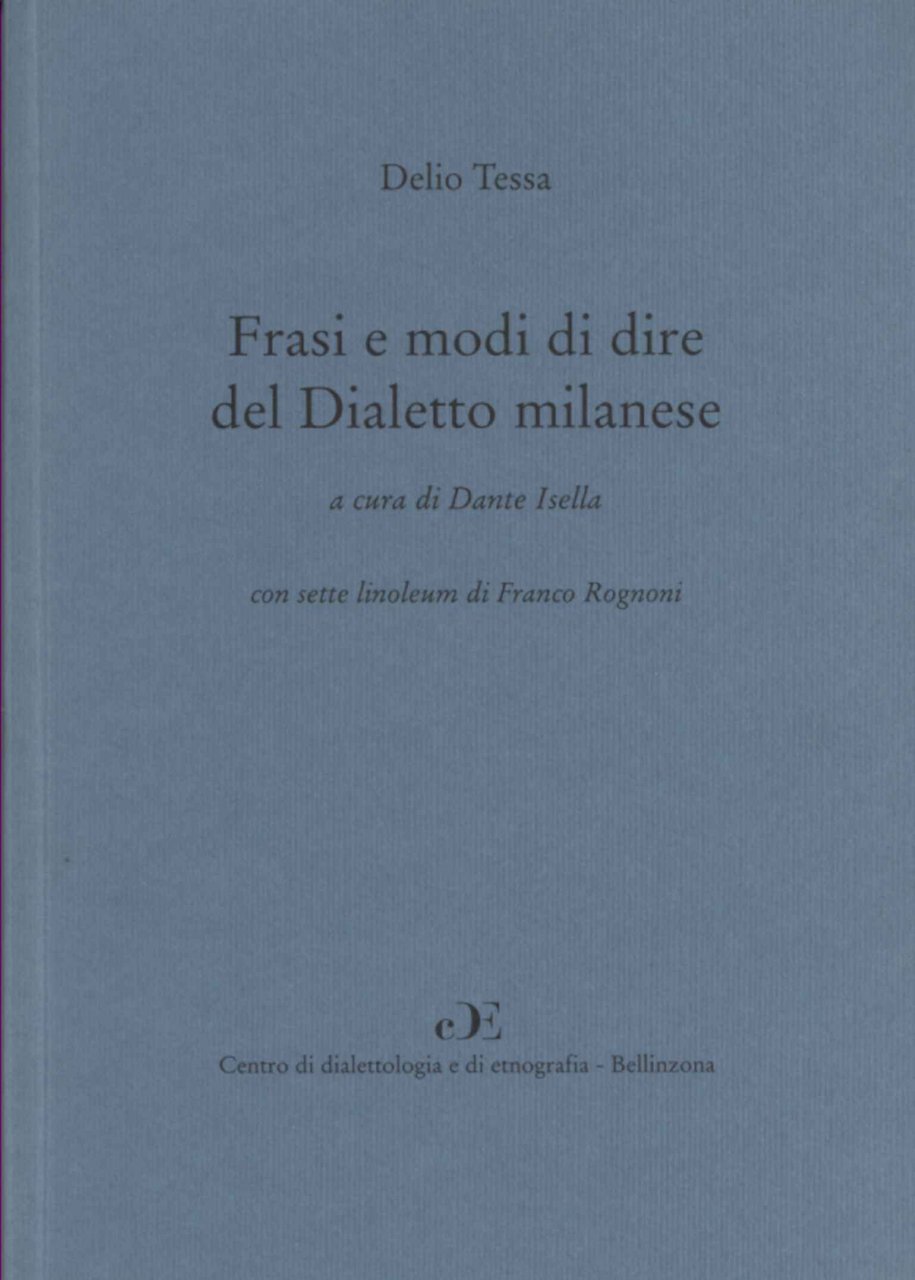 Frasi e modi di dire del Dialetto milanese