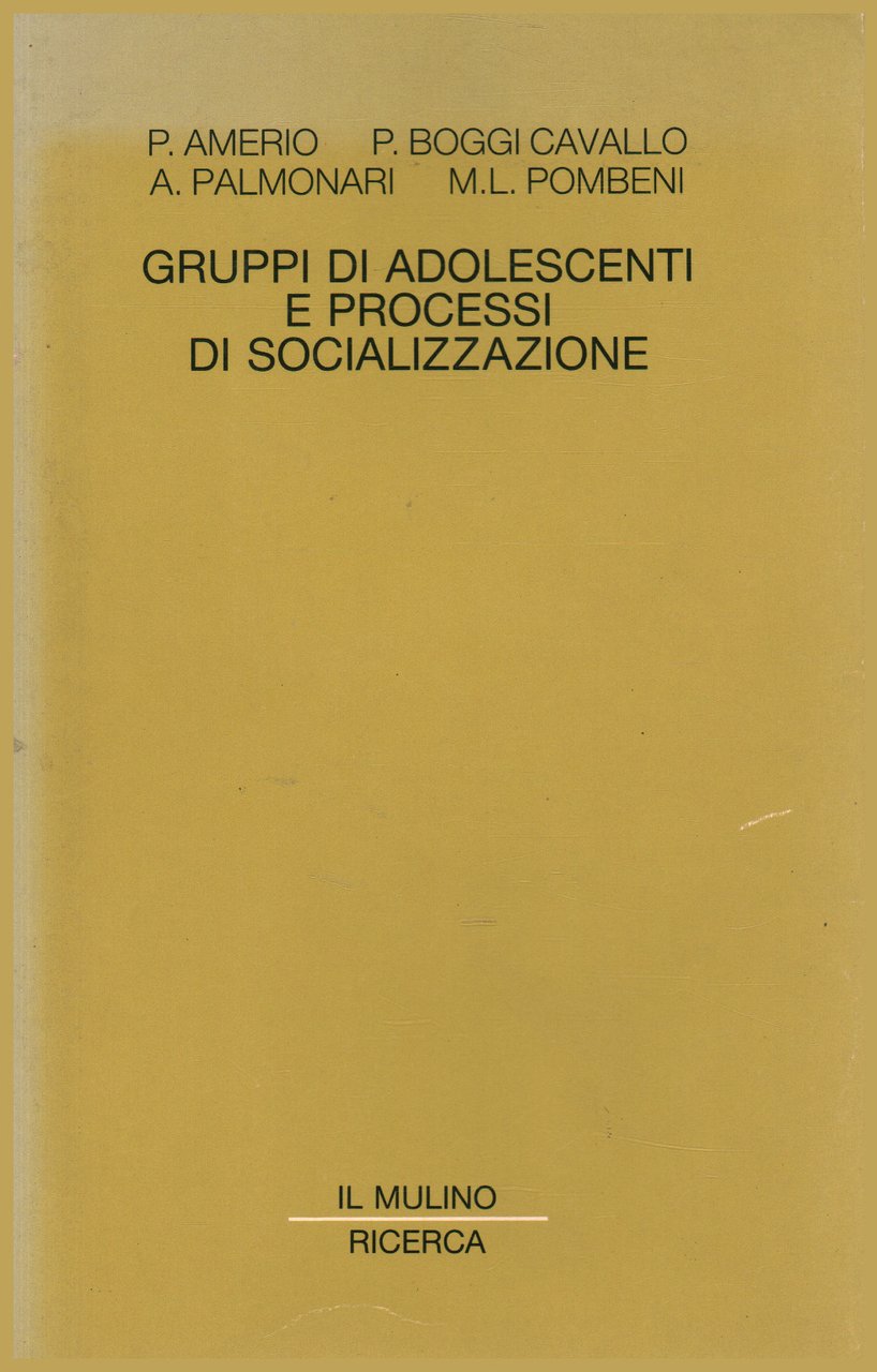 Gruppi di adolescenti e processi di socializzazione
