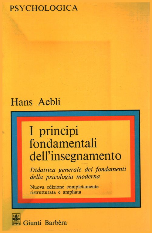 I principi fondamentali dell'insegnamento