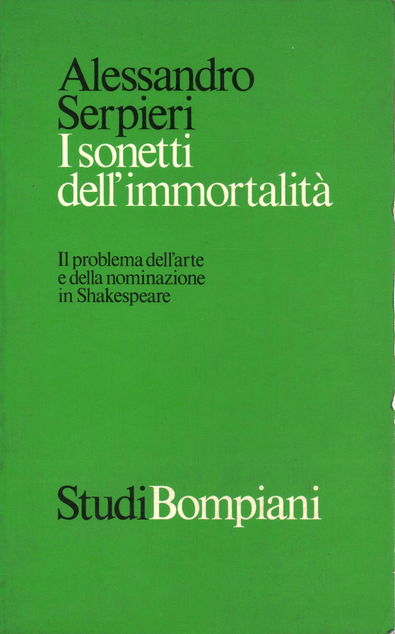 I sonetti dell'immortalità