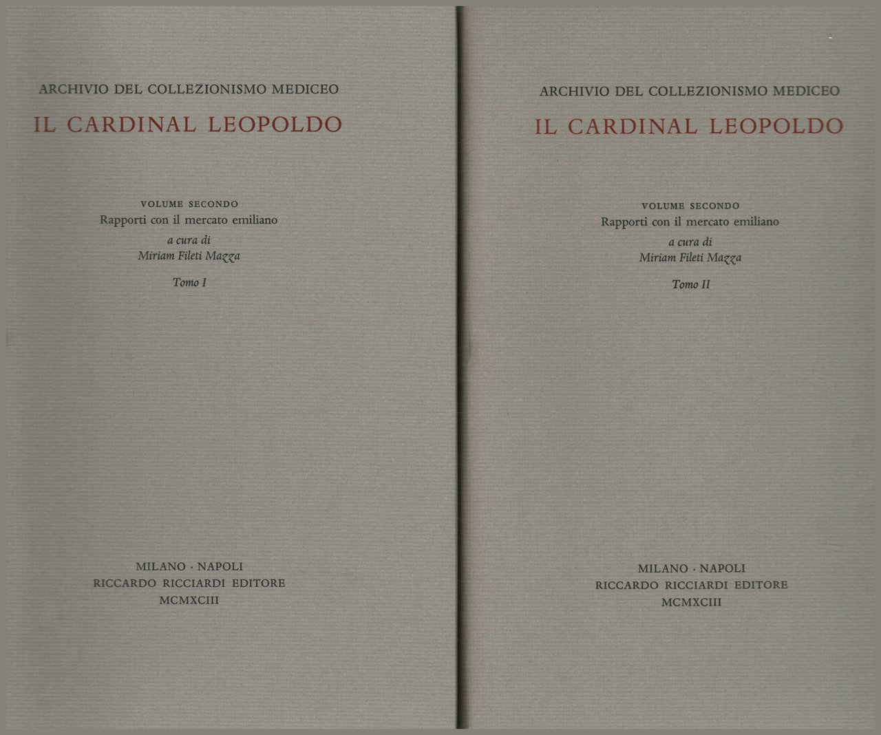 Il Cardinal Leopoldo. Volume secondo (2 Volumi)