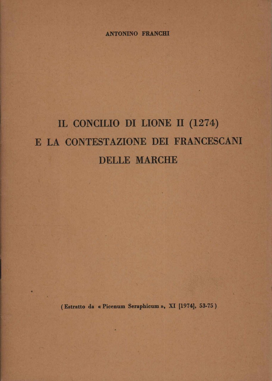 Il concilio di Lione II (1274) e la contestazione dei …