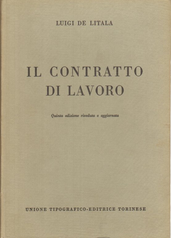 Il contratto di lavoro