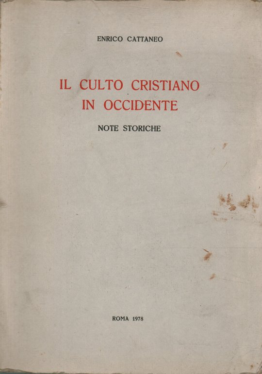 Il culto cristiano in Occidente