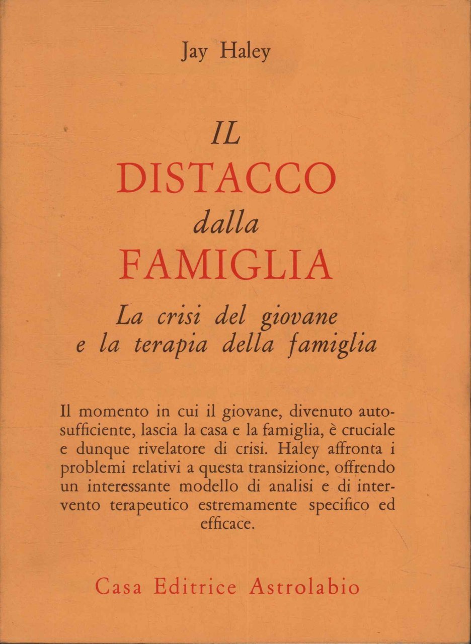 Il distacco dalla famiglia