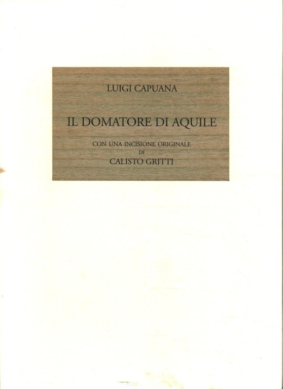 Il domatore di aquile