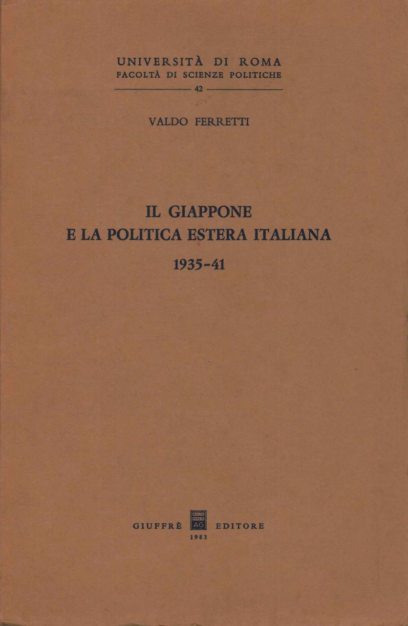 Il Giappone e la politica estera italiana