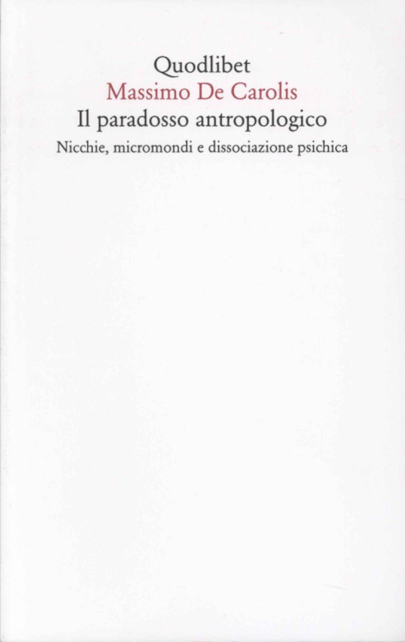 Il paradosso antropologico | Immagine principale