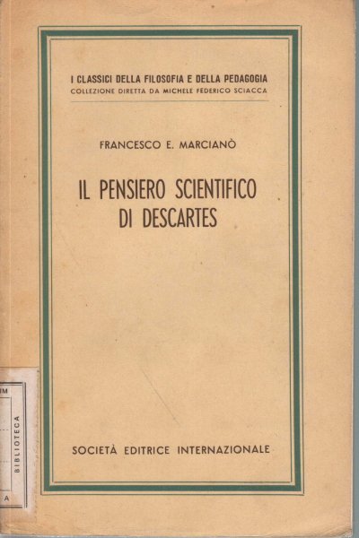 Il Pensiero scientifico di Descartes