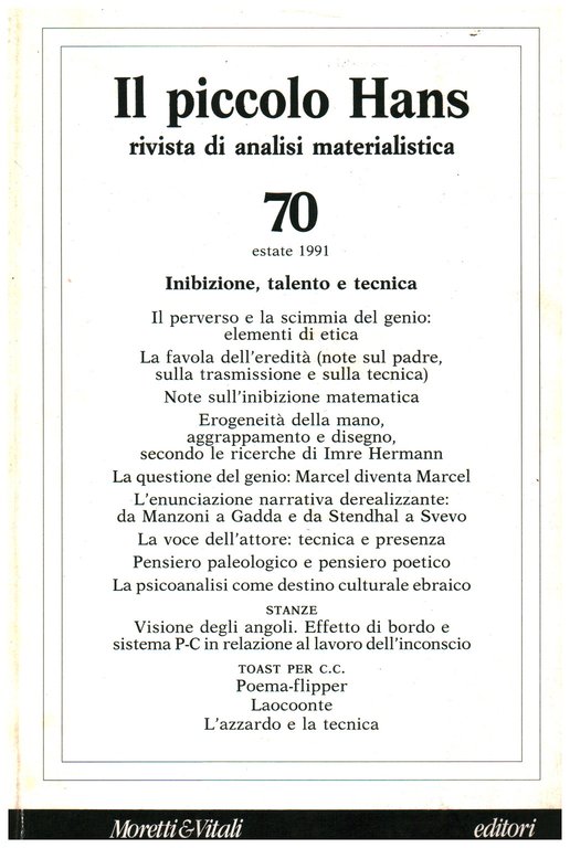 Il piccolo Hans N. 70 Estate 1991