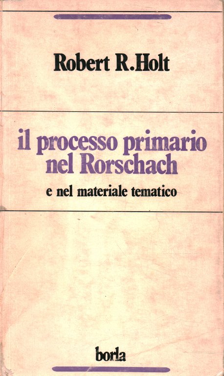 Il processo primario nel Rorschach