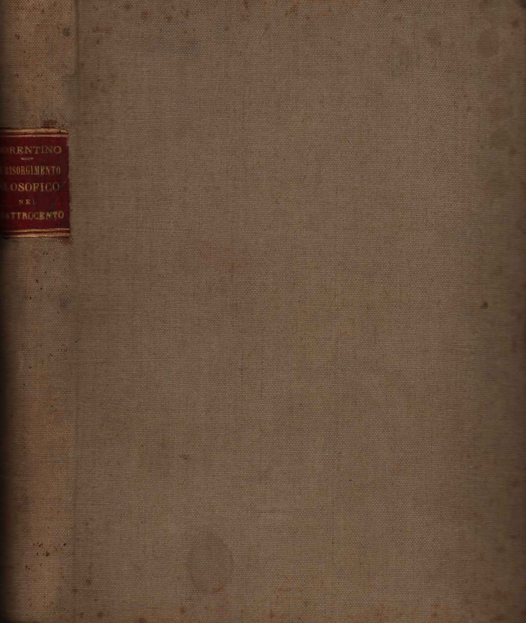 Il risorgimento filosofico nel quattrocento