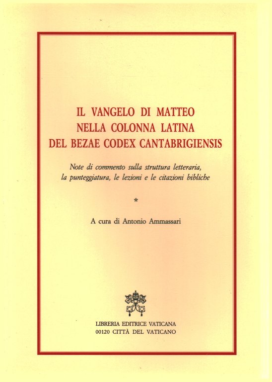 Il Vangelo di Matteo nella colonna latina del Bezae Codex … | Immagine Gallery 2